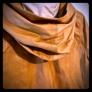 m0851 Genuine Leather Raincoat - Overcoat